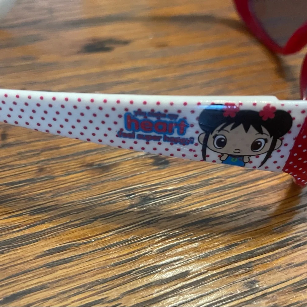 Kids Red Polka Dot Sunglasses